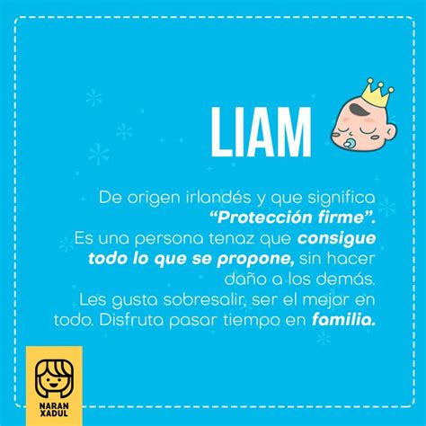 significato nome liam|significado del nombre liam.